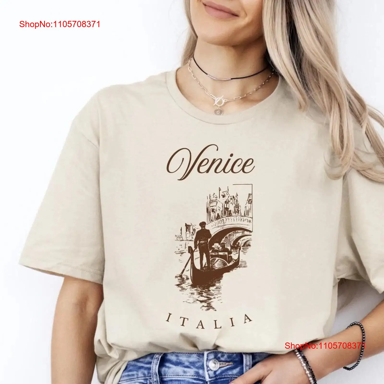 Men'S Fashion Venice Italy - Venice Italia Gondola T Shirt Italy