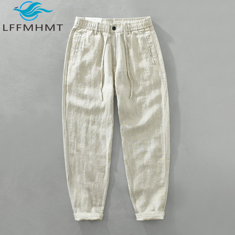 Men'S Fashion Linen Pants - Summer Fashion Mens 100% Linen Good