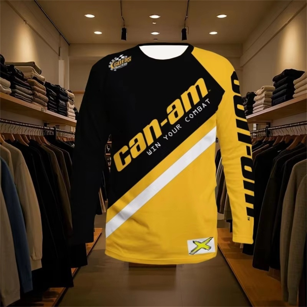Men'S Fashion Rules - Motorcycle Racing Long Sleeve Round Neck