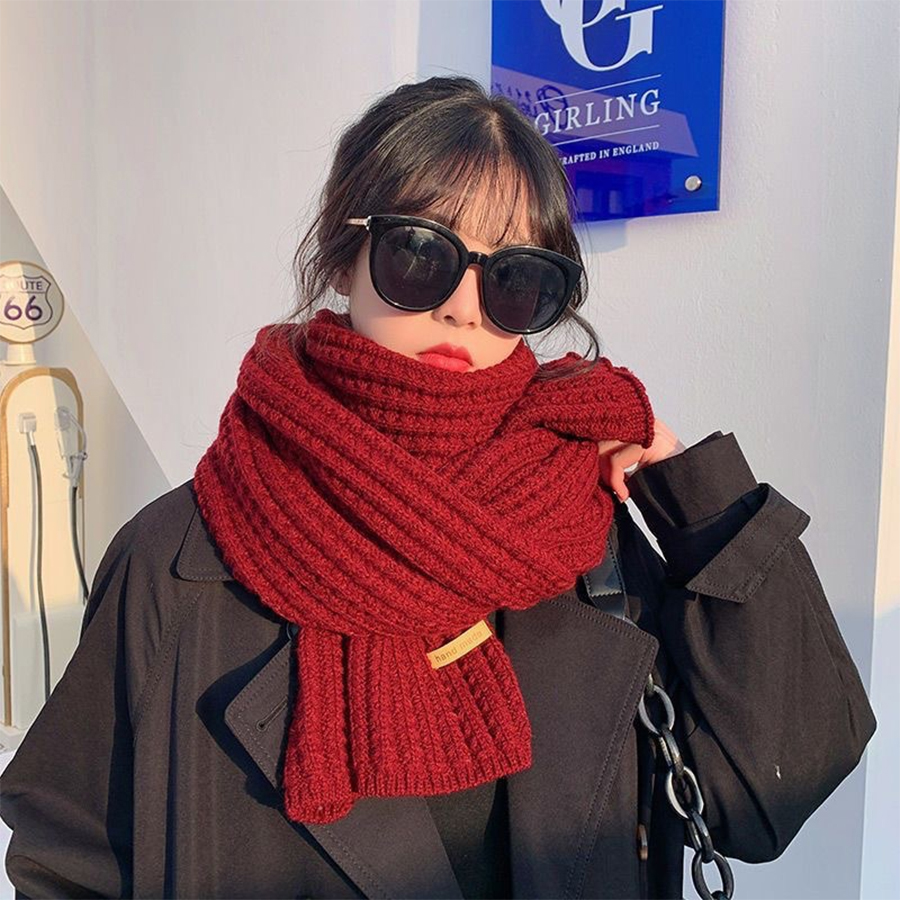 Thick Cable Knit Warm Cashmere - Men Scarf Wool 评论和价格