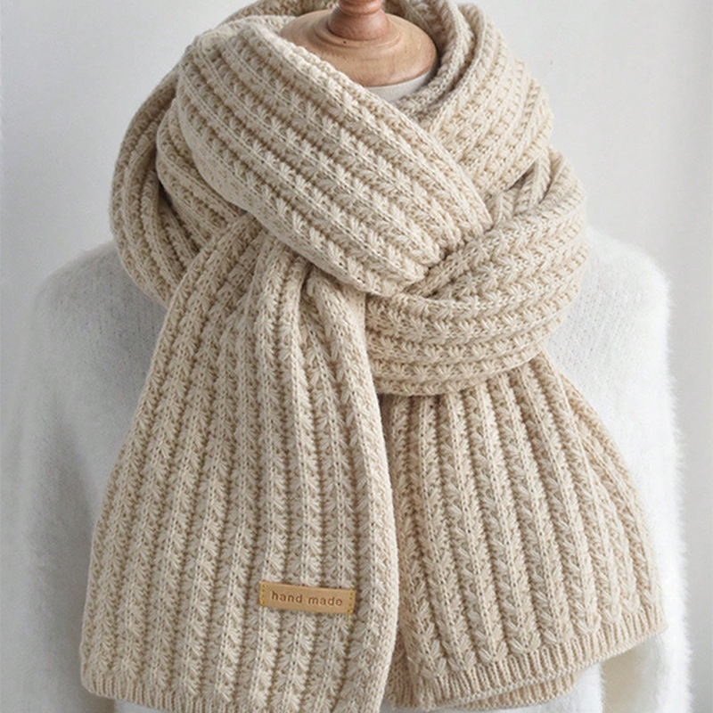 Thick Cable Knit Warm Cashmere - Men Scarf Wool 评论和价格