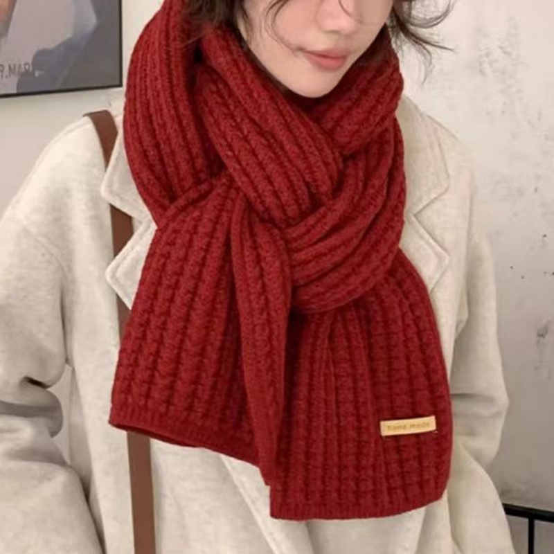 Thick Cable Knit Warm Cashmere - Men Scarf Wool 评论和价格