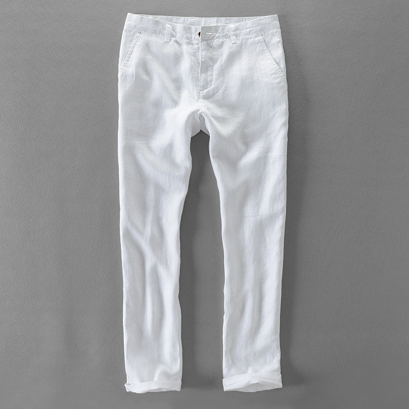 New Designer Pure Linen Fashio - Men'S Fashion Linen Pants 评论和价格