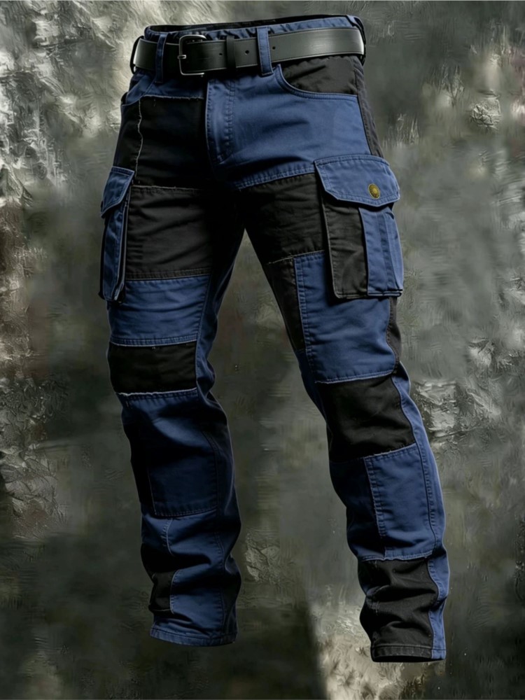 Cotton Men Cargo Pants Khaki C - Mens Fashion Cargo Pants 评论和价格