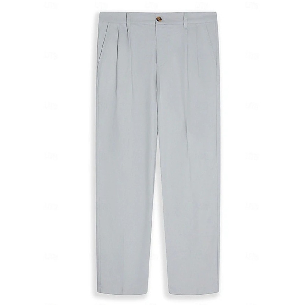 Men's Formal Cotton Linen Casu - Men'S Fashion Linen Pants 评论和价格