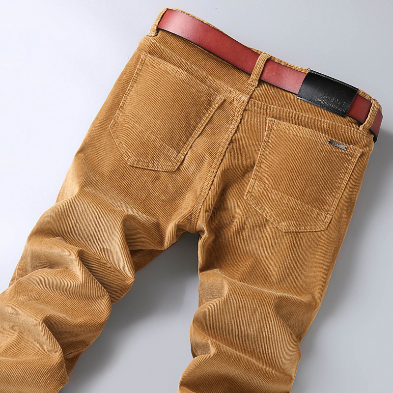 Cotton Corduroy Casual Pants M - Men'S Fashion Khaki Pants 评论和价格