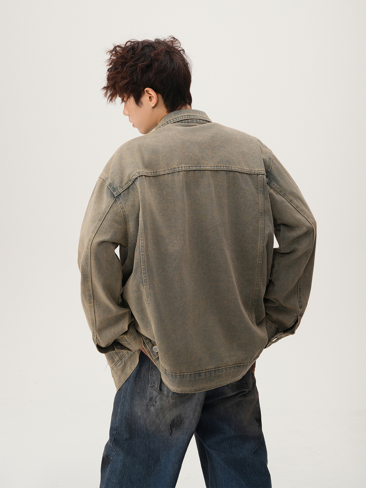 American High Street Ripped De - Mens Fashion Denim Jacket 评论和价格