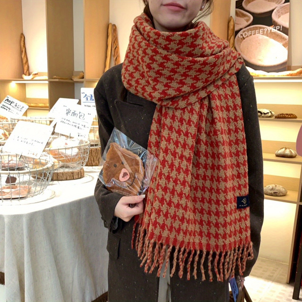 FANGSIGE Exquisite Hundred Tow - Men Scarf Wool 评论和价格