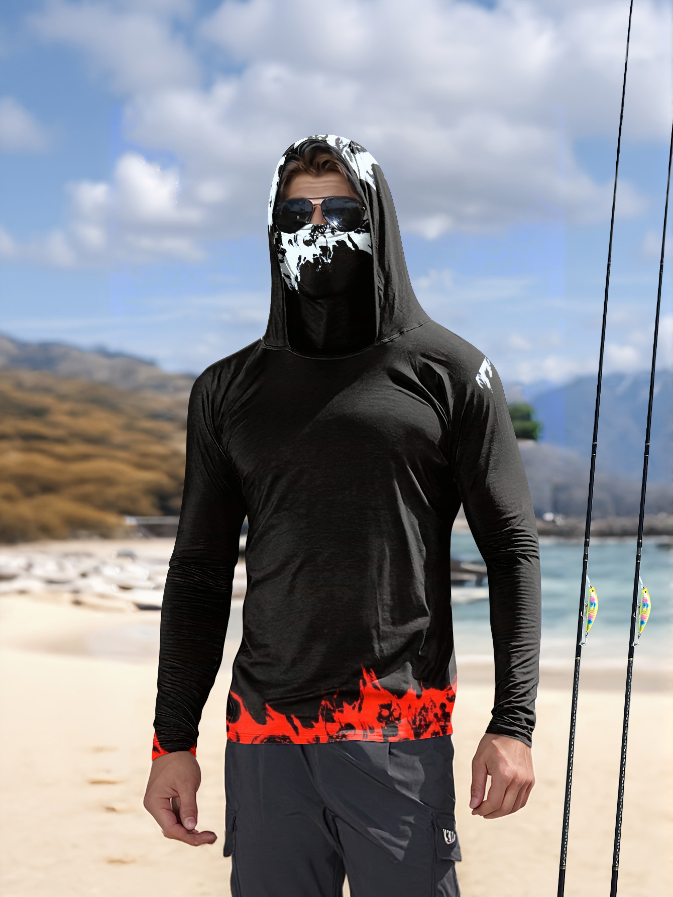 Men Hood Fishing Shirt long sl - Men'S Fashion For Summer 2026 评论和价格