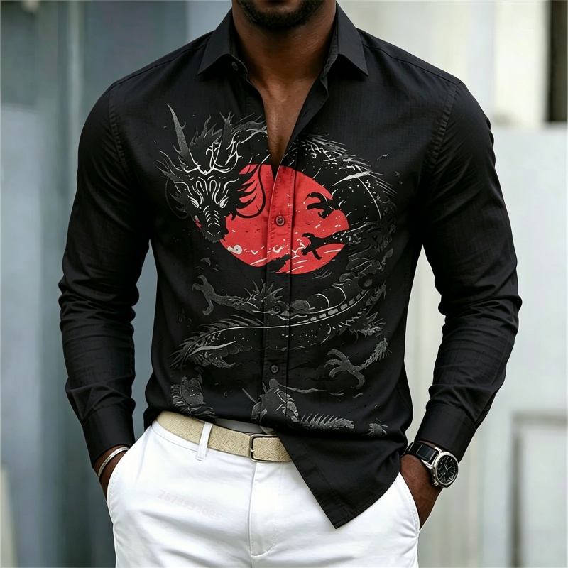 2026 New Men's Shirt White Bla - Men'S Fashion For 2026 评论和价格
