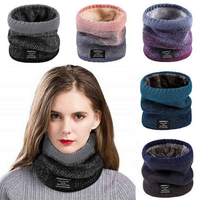 Winter Women Men's Knitted Gra - Men Scarf Wool 评论和价格
