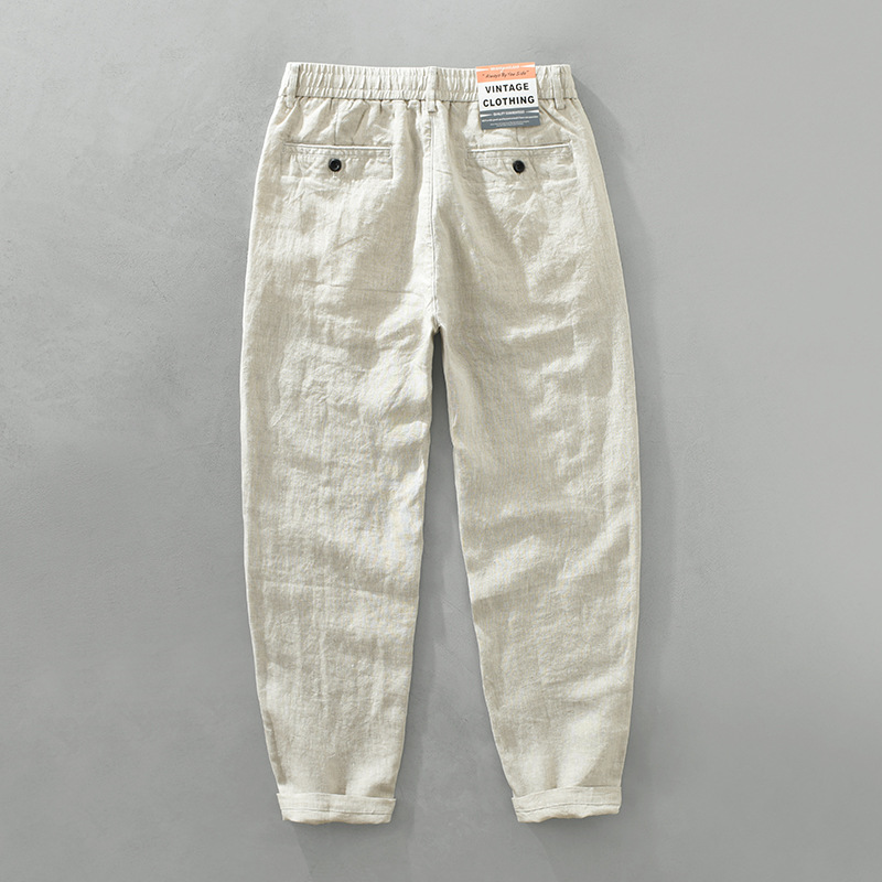 Summer Fashion Mens 100% Linen - Men'S Fashion Linen Pants 评论和价格