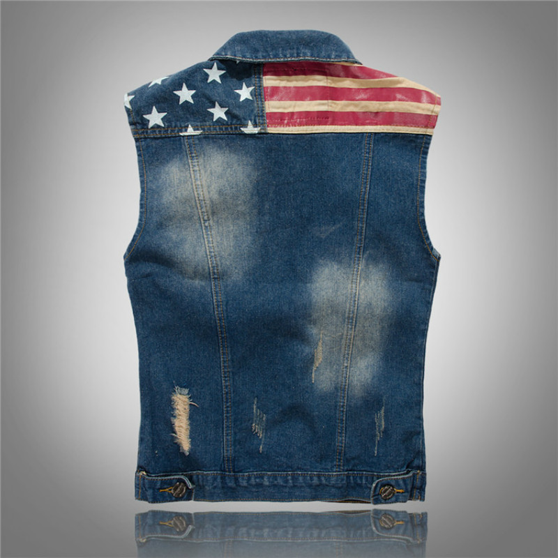 Streetwear Fashion Stars and S - Mens Fashion Denim Jacket 评论和价格