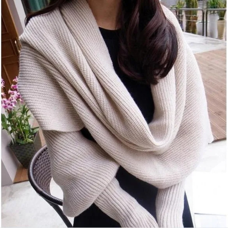 SupSindy Women Winter Scarf Eu - Men Scarf Wool 评论和价格