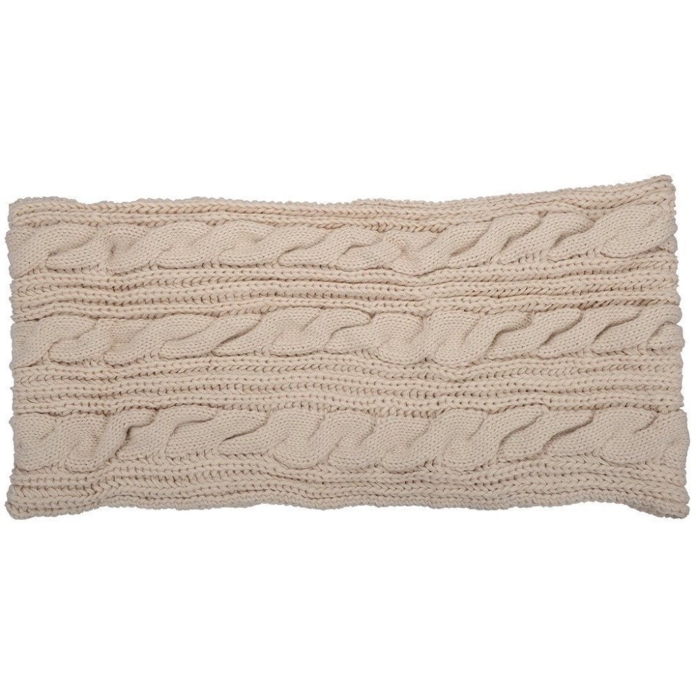 Elegant Solid Color Knitted Sc - Men Scarf Wool 评论和价格