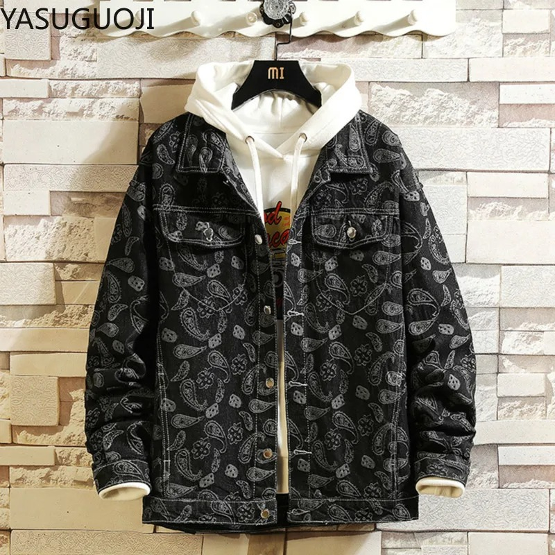 New 2025 Spring Japanese Vinta - Mens Fashion Denim Jacket 评论和价格