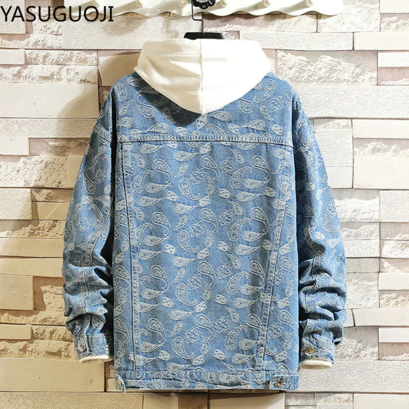 New 2025 Spring Japanese Vinta - Mens Fashion Denim Jacket 评论和价格