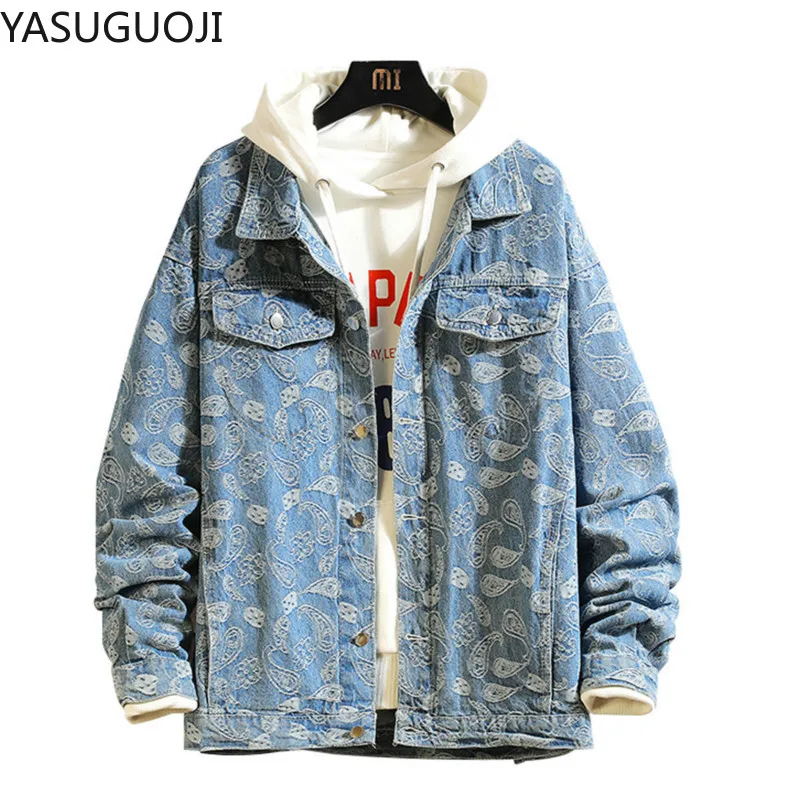 New 2025 Spring Japanese Vinta - Mens Fashion Denim Jacket 评论和价格