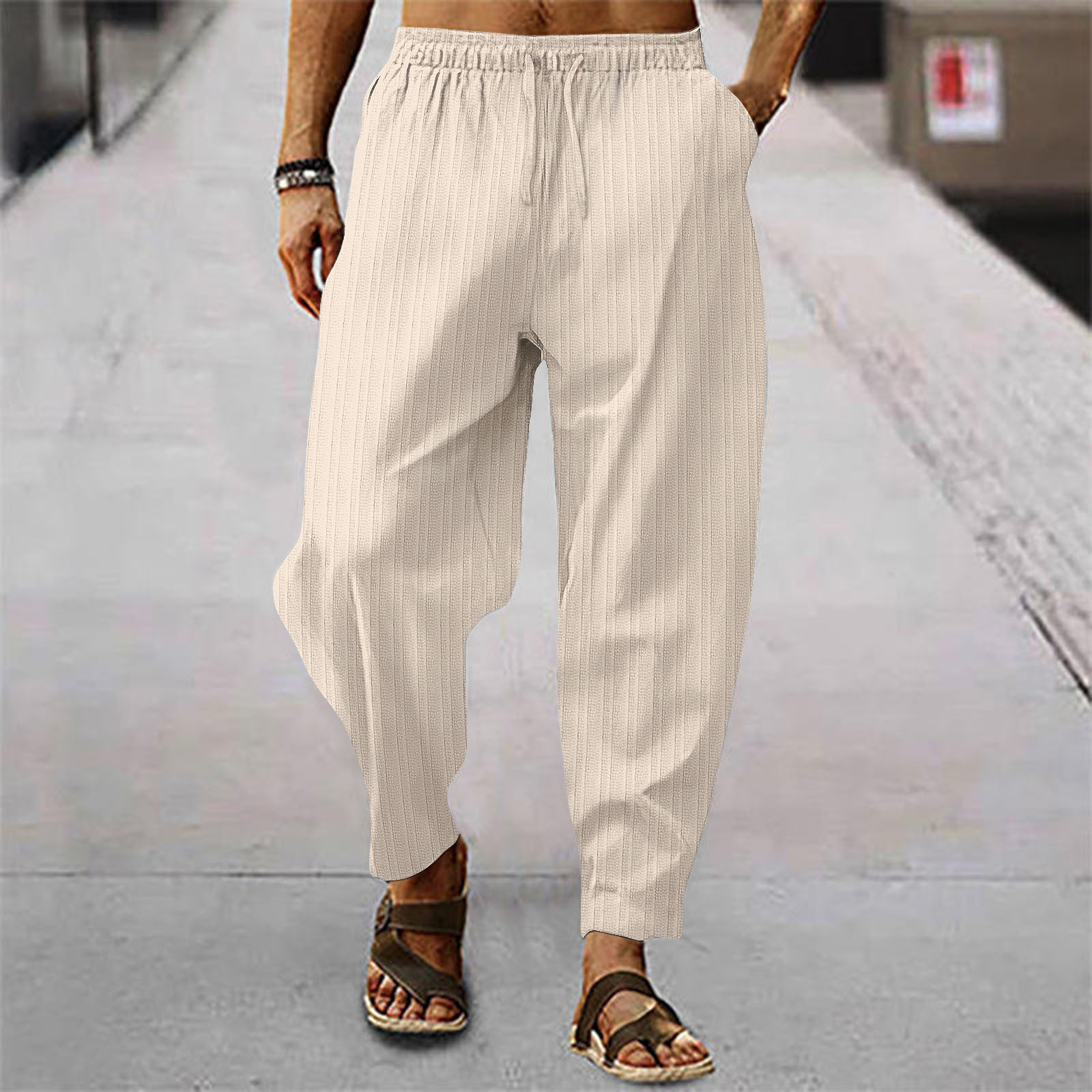 2026 New Fashion Mens Linen Wi - Men'S Fashion Linen Pants 评论和价格