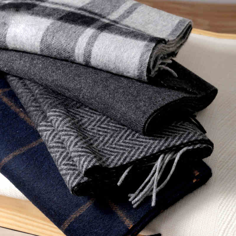 Pashmina Scarf Men Winter Stri - Men Scarf Wool 评论和价格