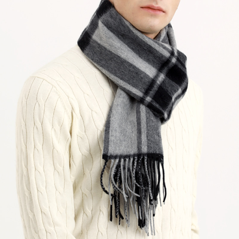 Pashmina Scarf Men Winter Stri - Men Scarf Wool 评论和价格