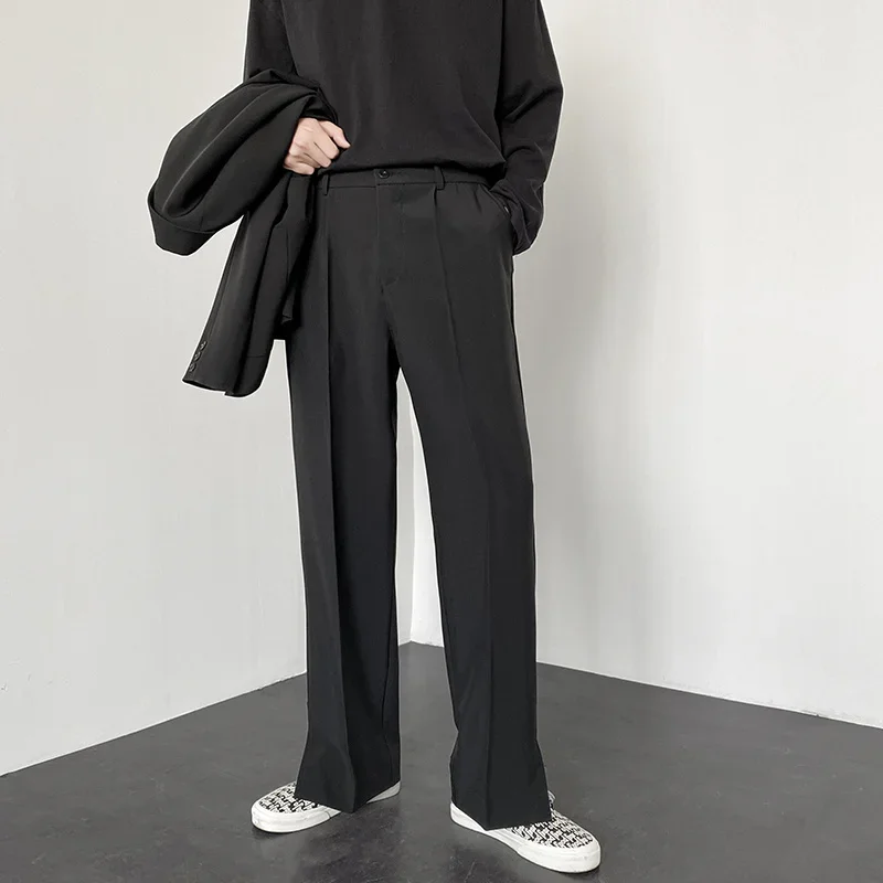 Korean Fashion Men Straight Ba - Men'S Fashion Khaki Pants 评论和价格