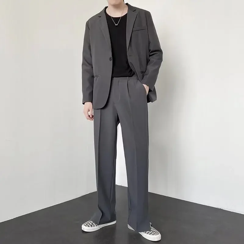 Korean Fashion Men Straight Ba - Men'S Fashion Khaki Pants 评论和价格