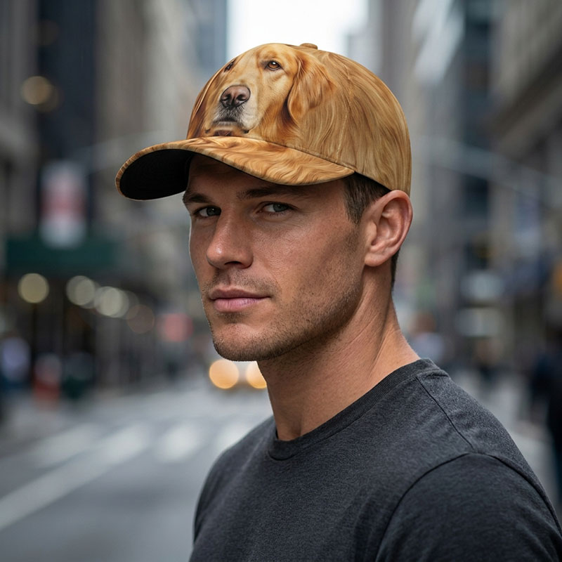 Golden Retriever Dog Baseball  - Trucker Hat Cap 评论和价格